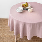 Magic Linen, Nappe ronde en lin - Woodrose