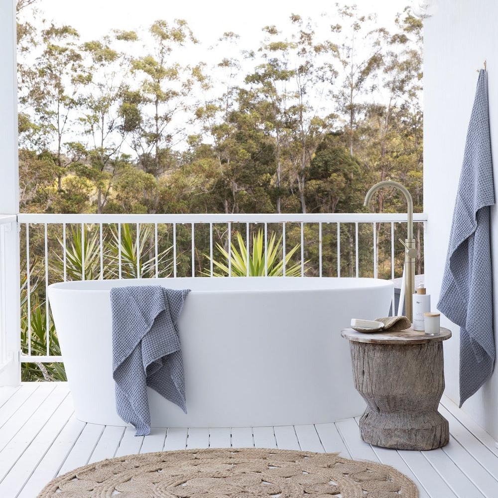 Magic Linen, Serviette de bain - Gris Clair