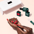 Manucurist, Coffret Pro Green Flash - Hortencia & Poppy Red