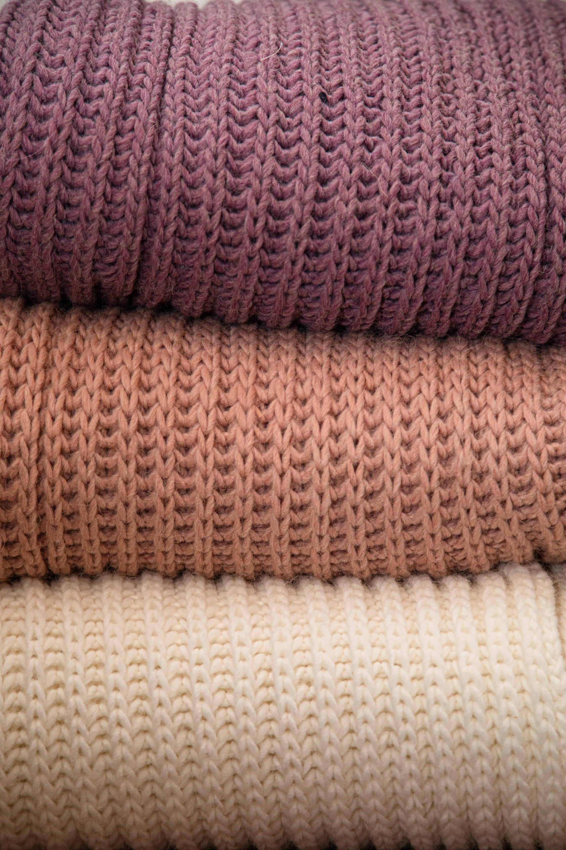 Nad Yut, Plaid en laine tressée - Nude