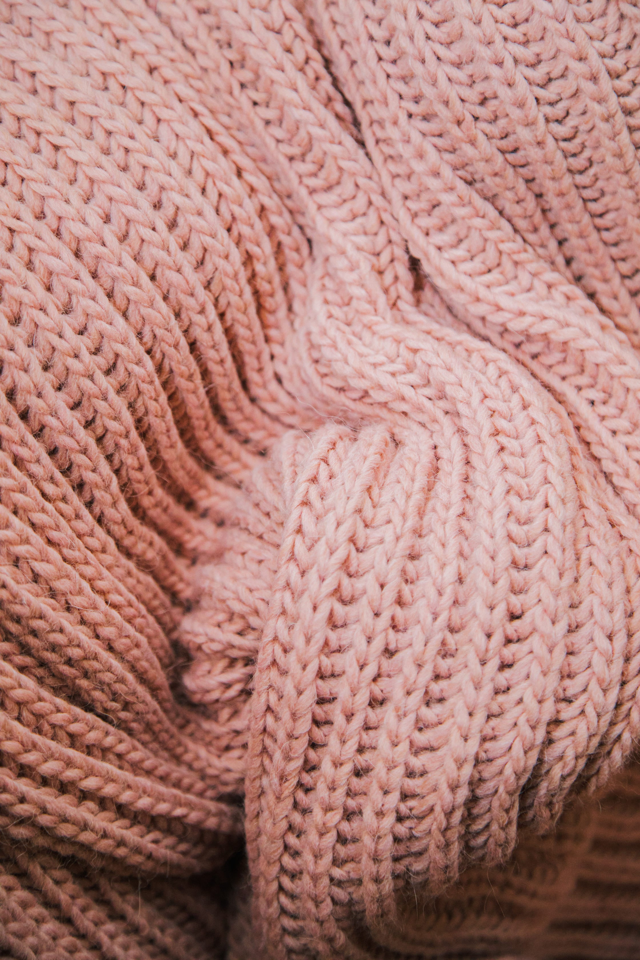 Nad Yut, Plaid en laine tressée - Nude