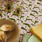 Bonheur du jour, Nappe rectangle 170x250 - Chunni vert