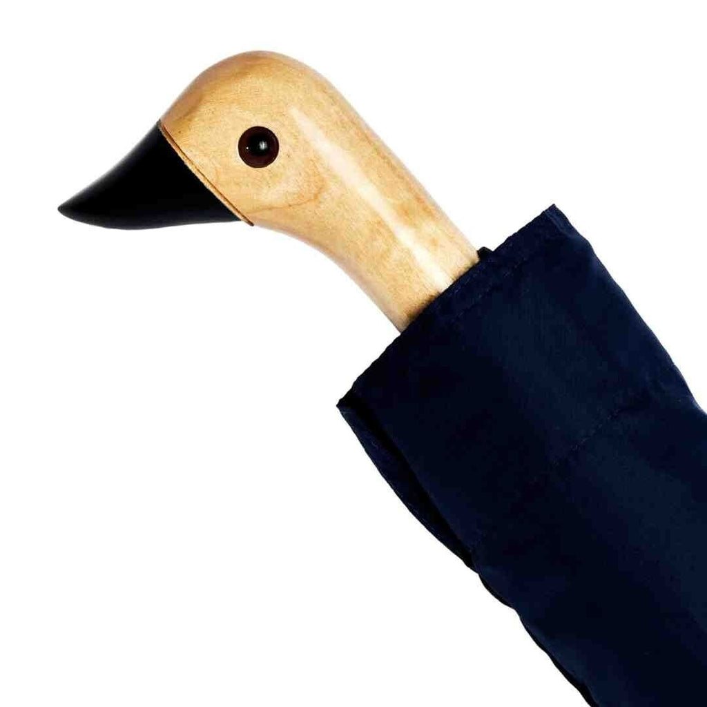 Original Duckhead, Parapluie à manche tête de Canard - Bleu Marine