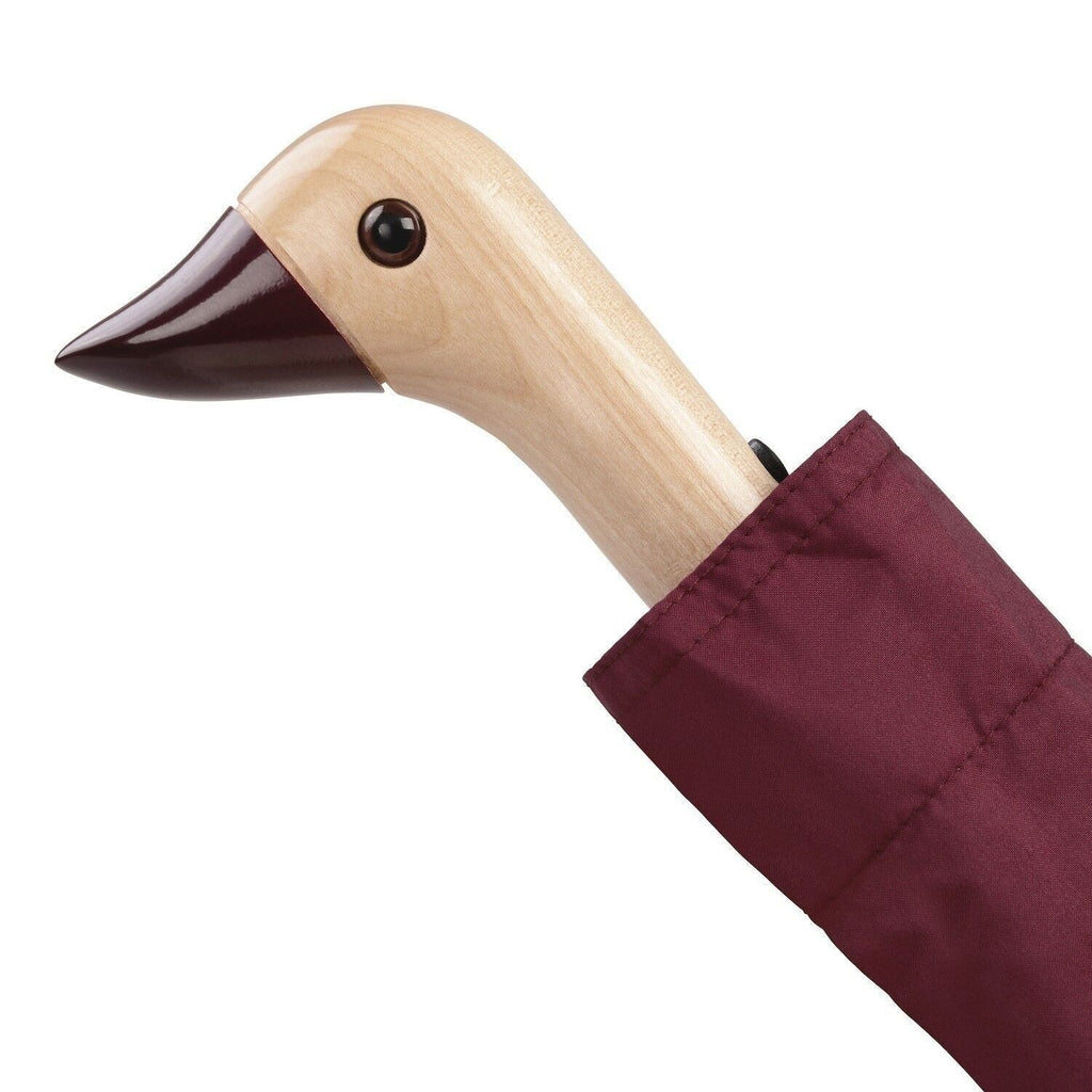 Original Duckhead, Parapluie à manche tête de Canard - Cherry