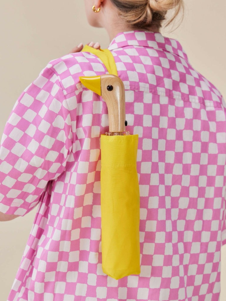 Original Duckhead, Parapluie à manche tête de Canard - Jaune