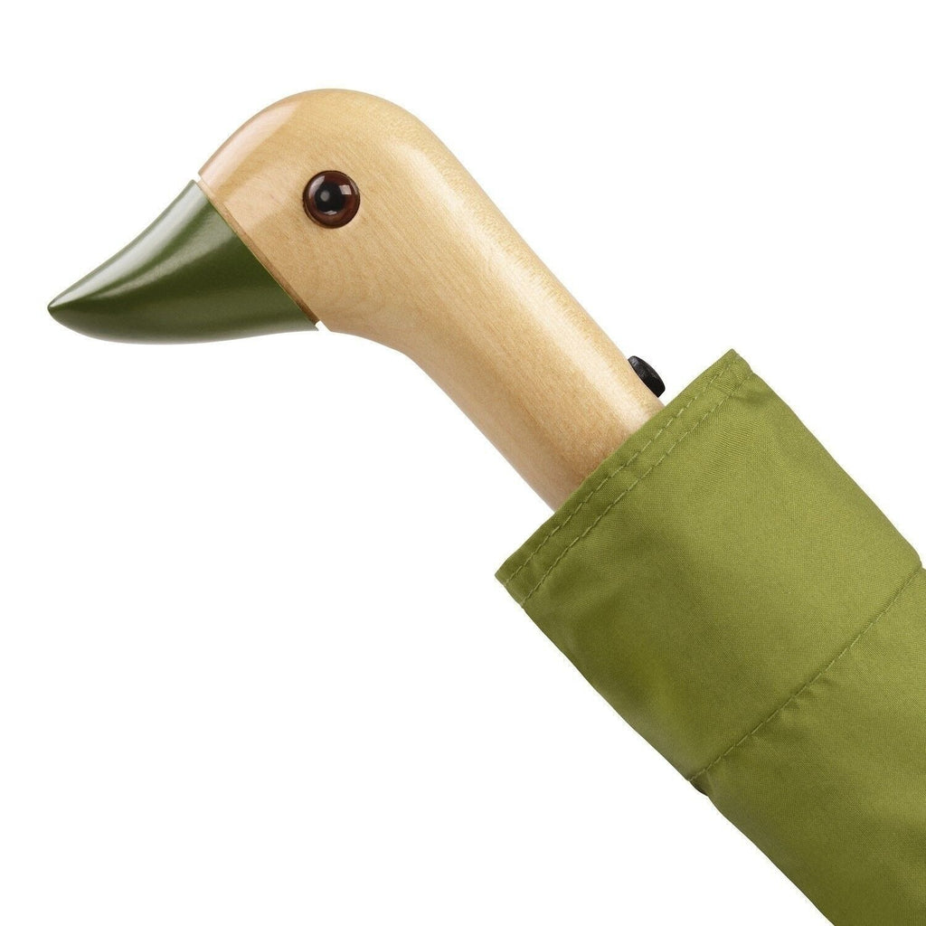 Original Duckhead, Parapluie à manche tête de Canard - Olive