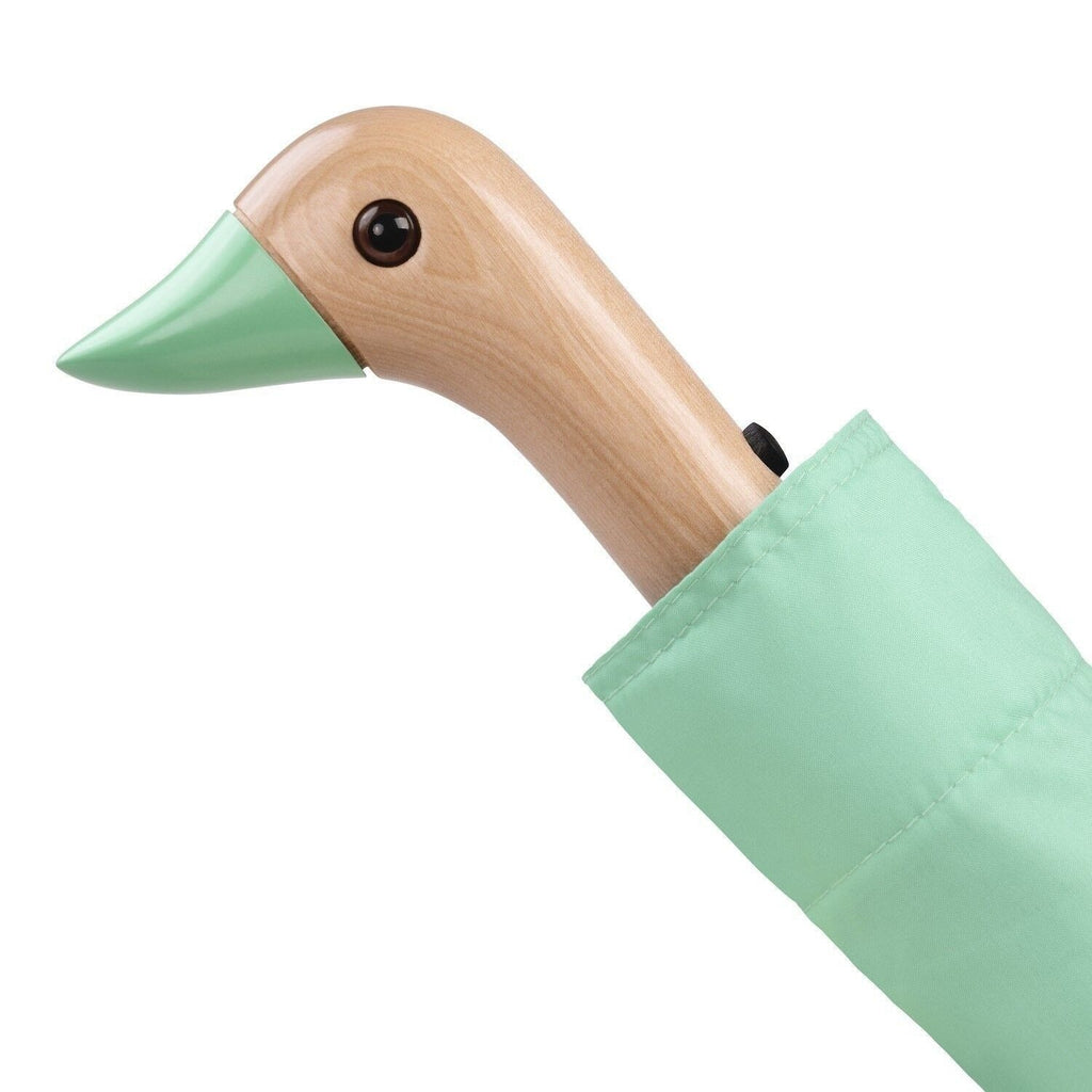Original Duckhead, Parapluie à manche tête de Canard - Vert Menthe