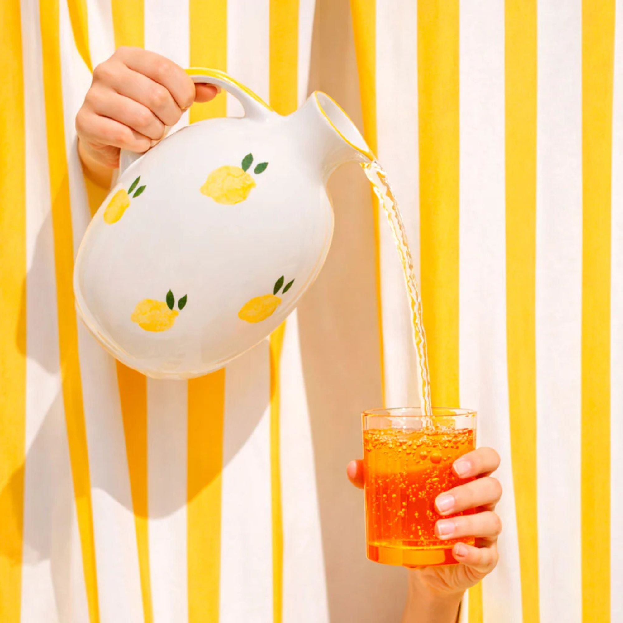 Oustao, Pichet en céramique - Citron