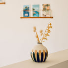 Oustao, Soliflore en céramique - Mediterranea Rayures