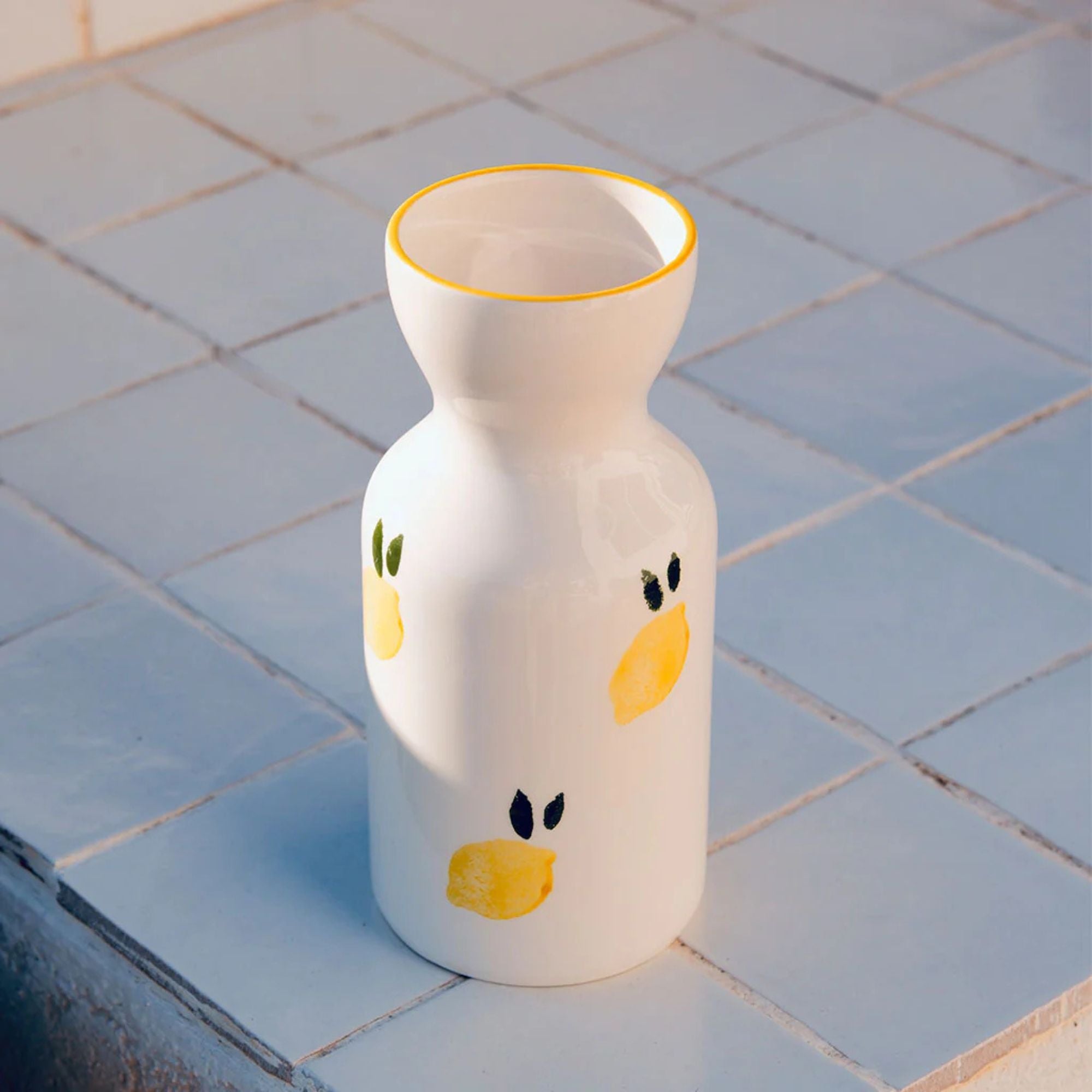 Oustao, Vase totem en céramique - Mediterranea Citron