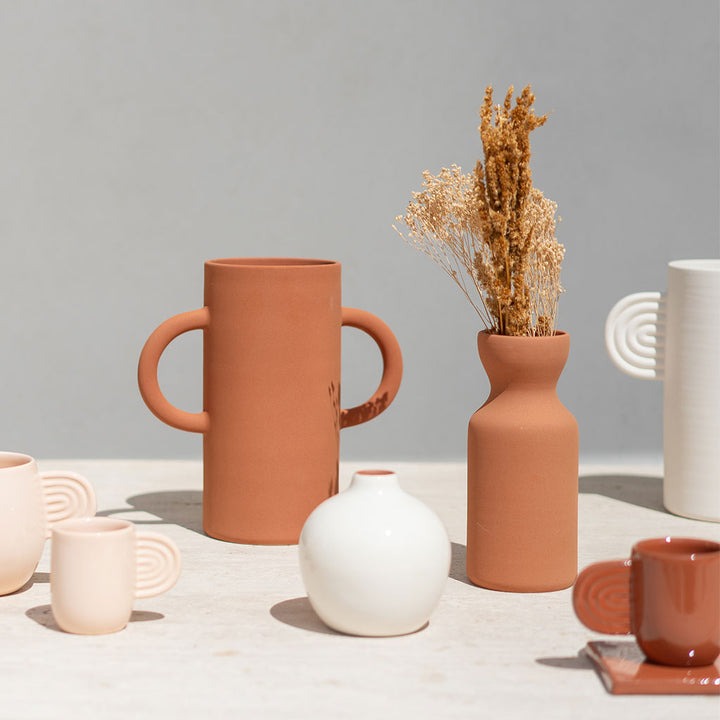 Oustao, Vase avec anses en céramique - Mediterranea Uni Terracotta