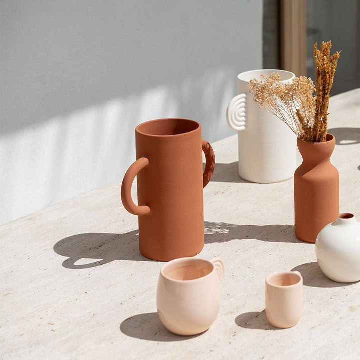 Oustao, Vase avec anses en céramique - Mediterranea Uni Terracotta