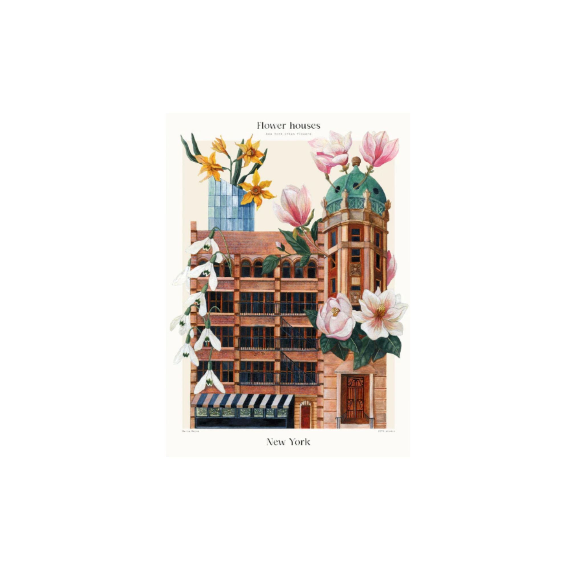PSTR Studio, Affiche - Maria Matos, Flower Houses New York