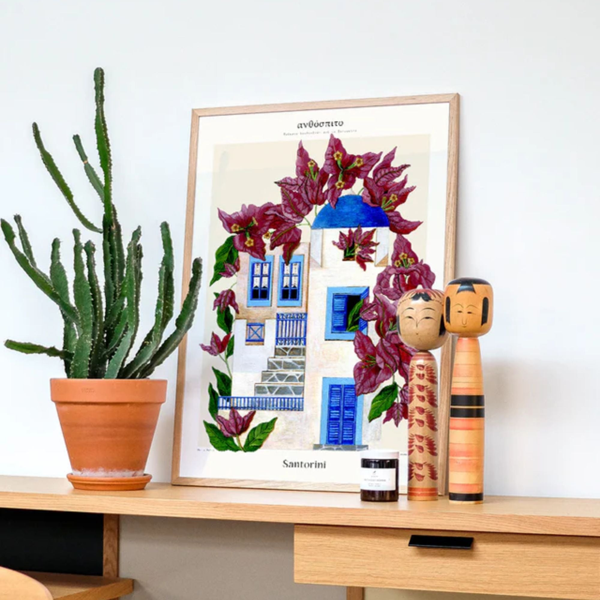 PSTR Studio, Affiche - Maria Matos, Flower Houses Santorini