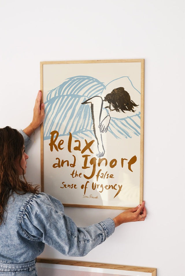 PSTR Studio, Affiche - Sissan Richardt, Relax & Ignore