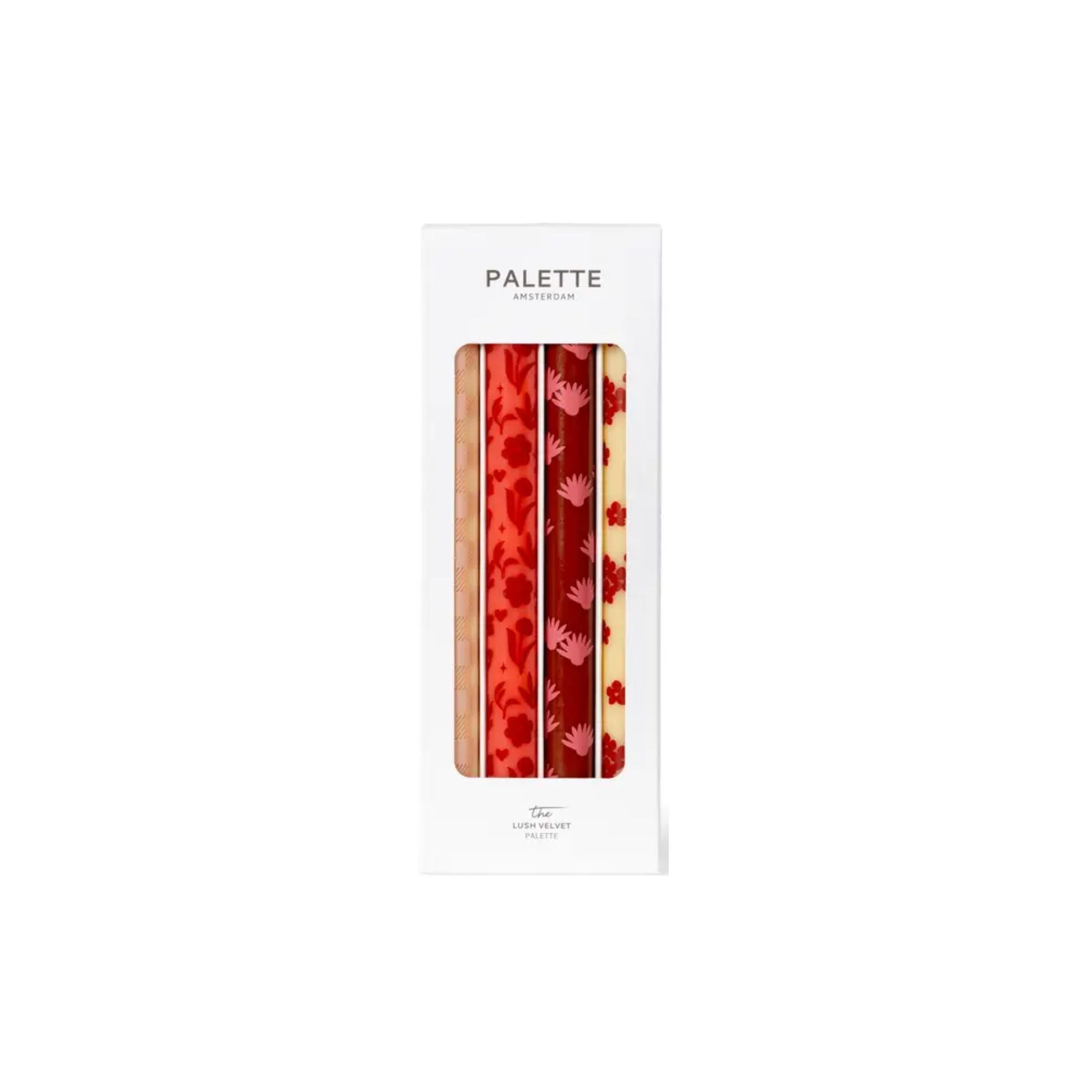 Palette Amsterdam, Coffret de 4 bougies  - Velours Luxueux