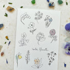 Papillonnage, Carte - Conter fleurette