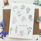 Papillonnage, Carte - Conter fleurette