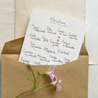 Papillonnage, Carte - Abécédaire