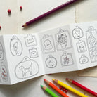 Papillonnage, Carte Accordéon - Calendrier de l'Avent à colorier