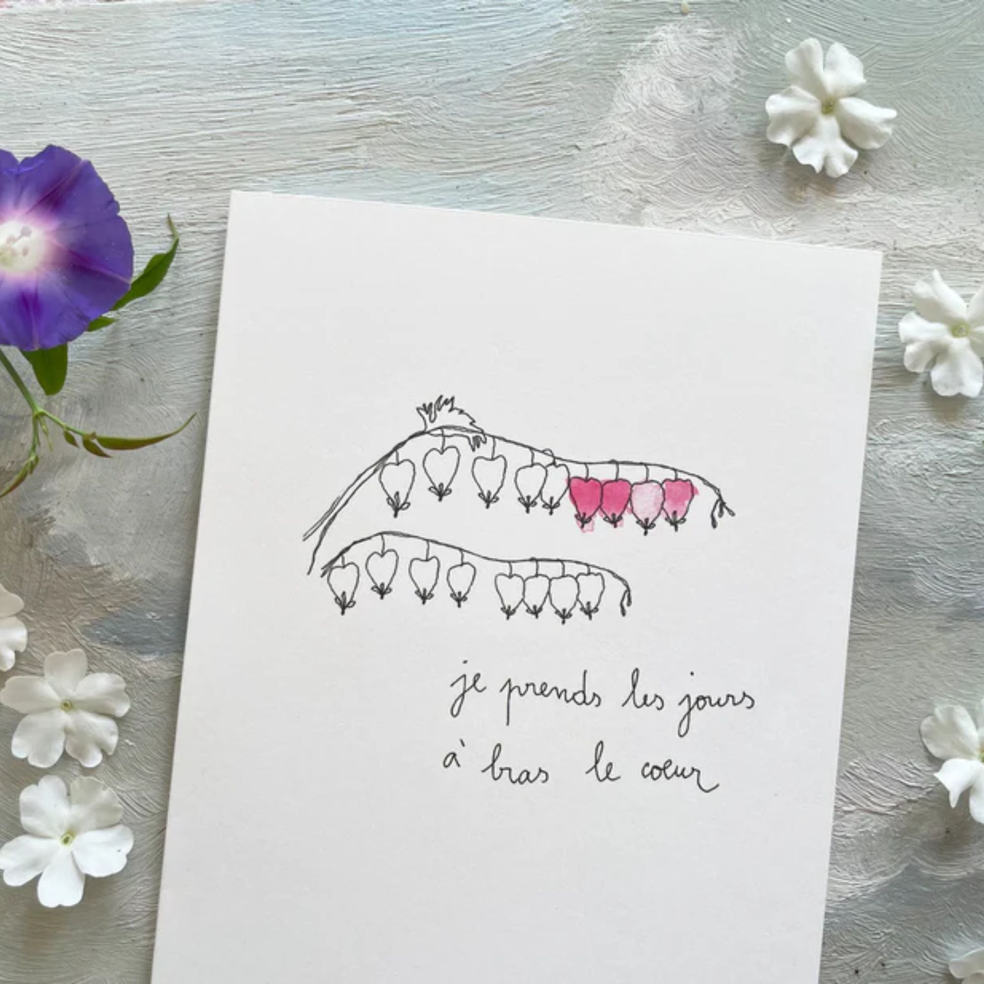 Papillonnage, Carte - A bras le coeur 