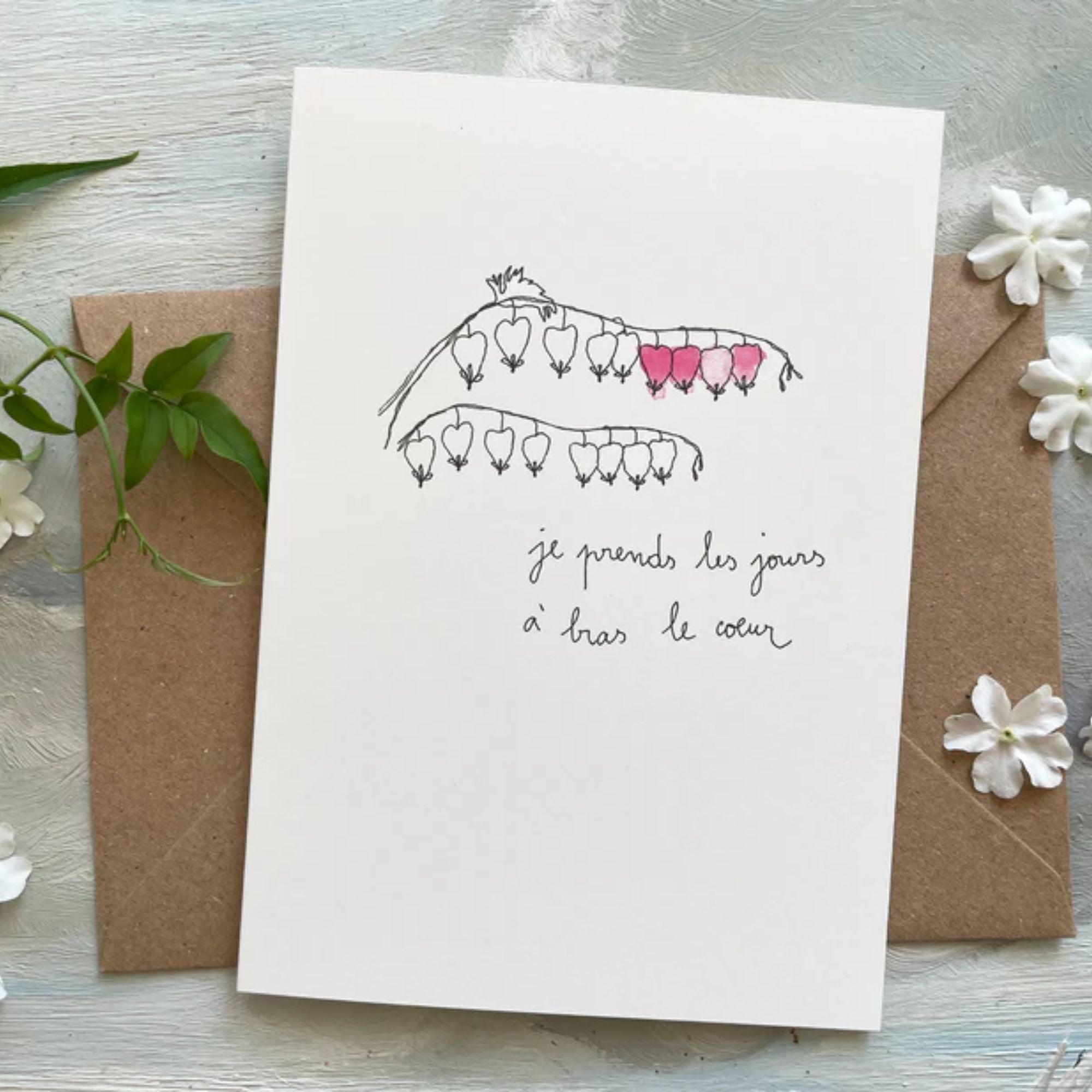 Papillonnage, Carte - A bras le coeur 