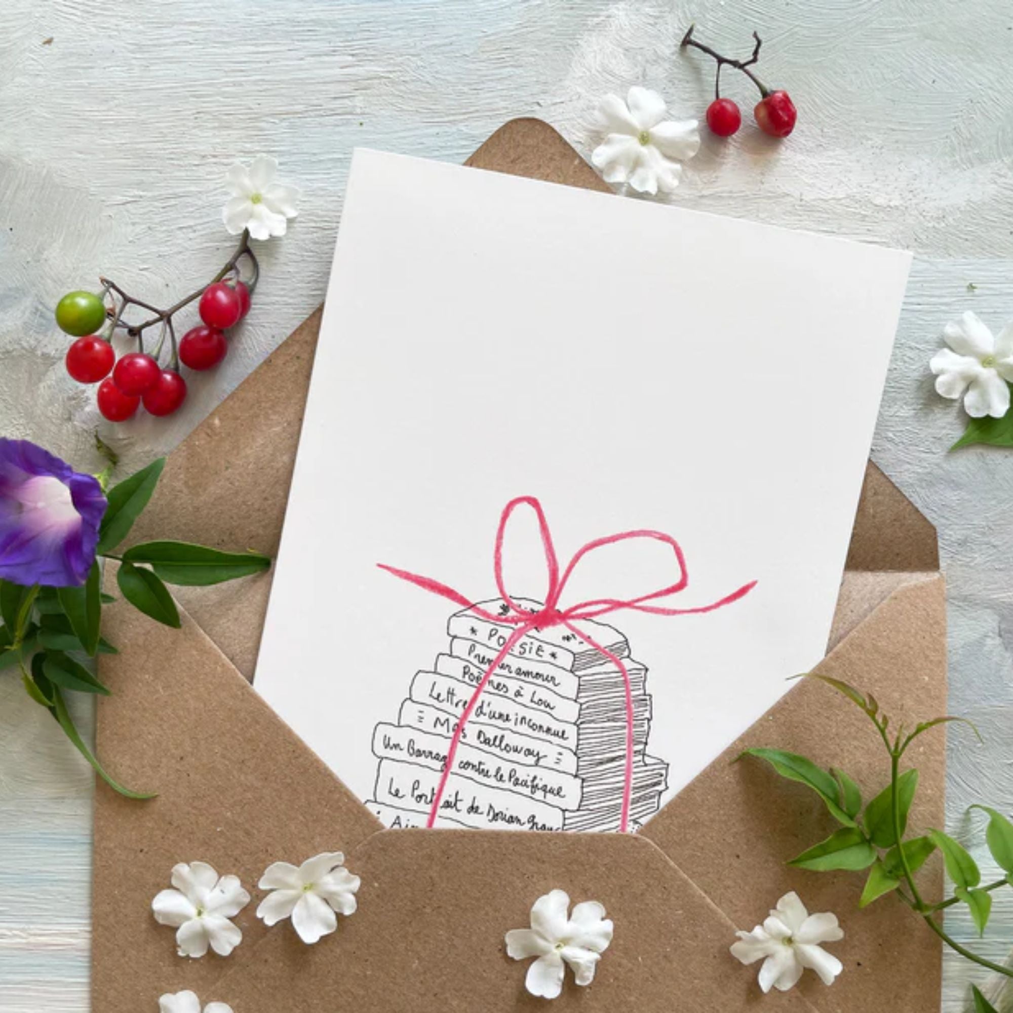 Papillonnage, Carte- Même les mots sont des cadeaux