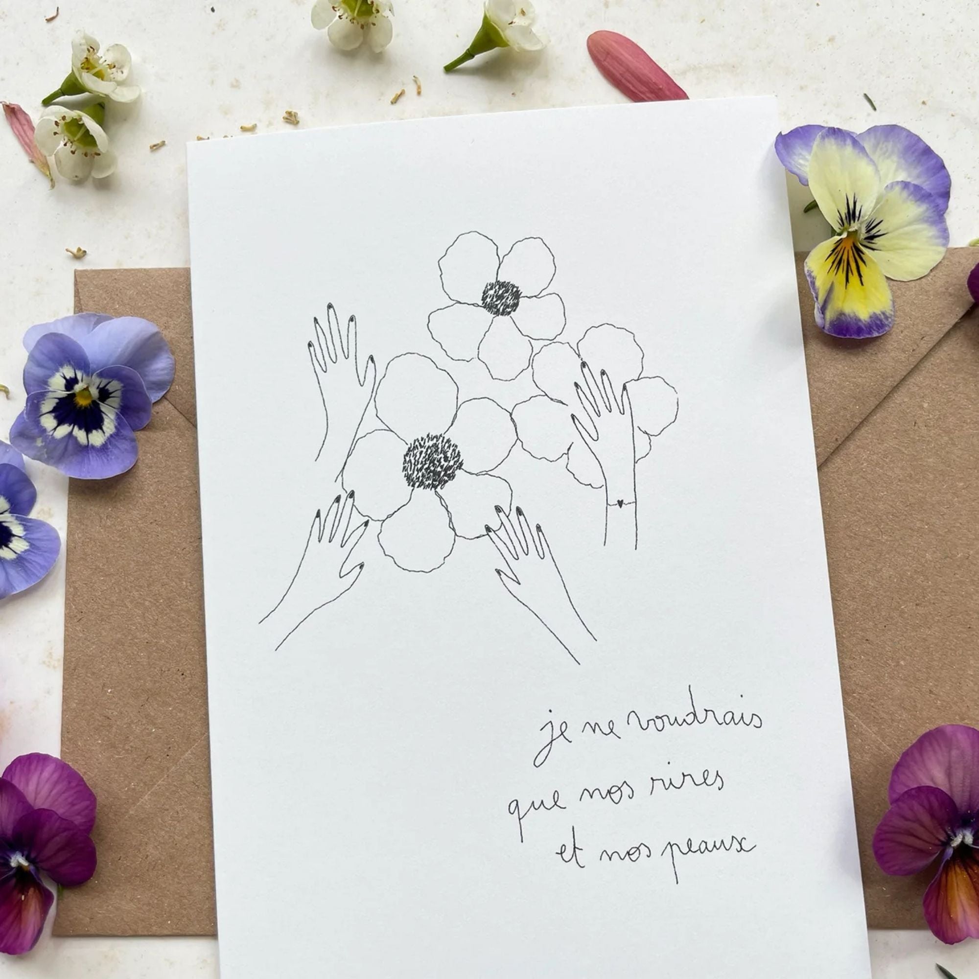 Papillonnage, Carte - Nos rires