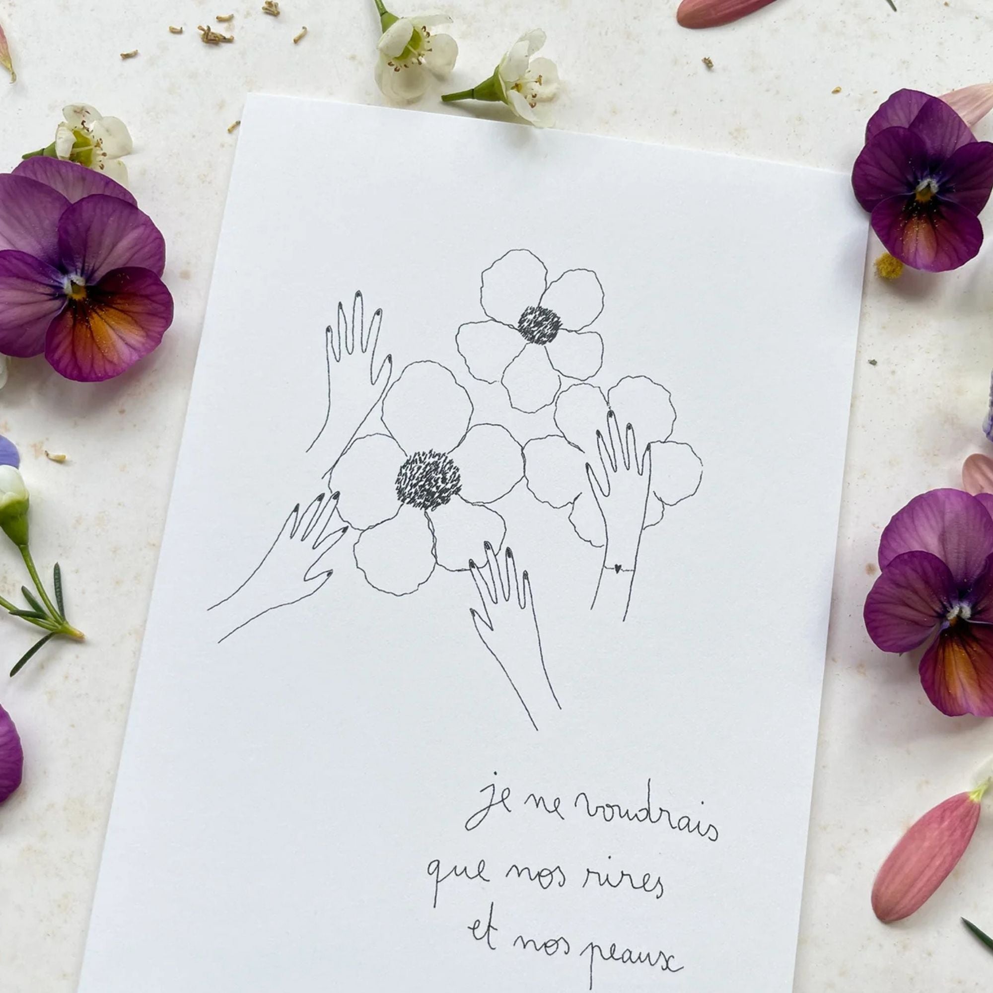 Papillonnage, Carte - Nos rires