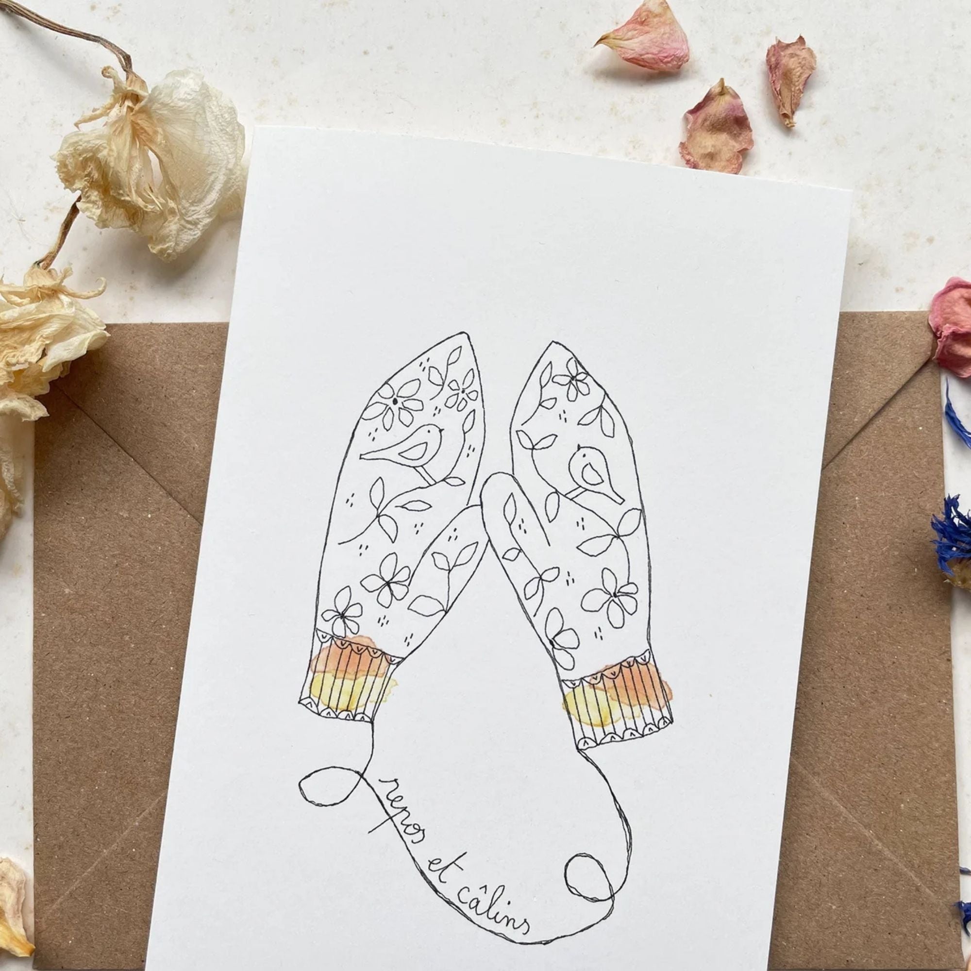 Papillonnage, Carte - Repos & Câlins