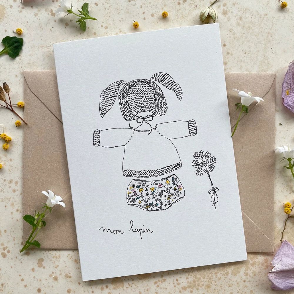 Papillonnage, Carte - Mon lapin