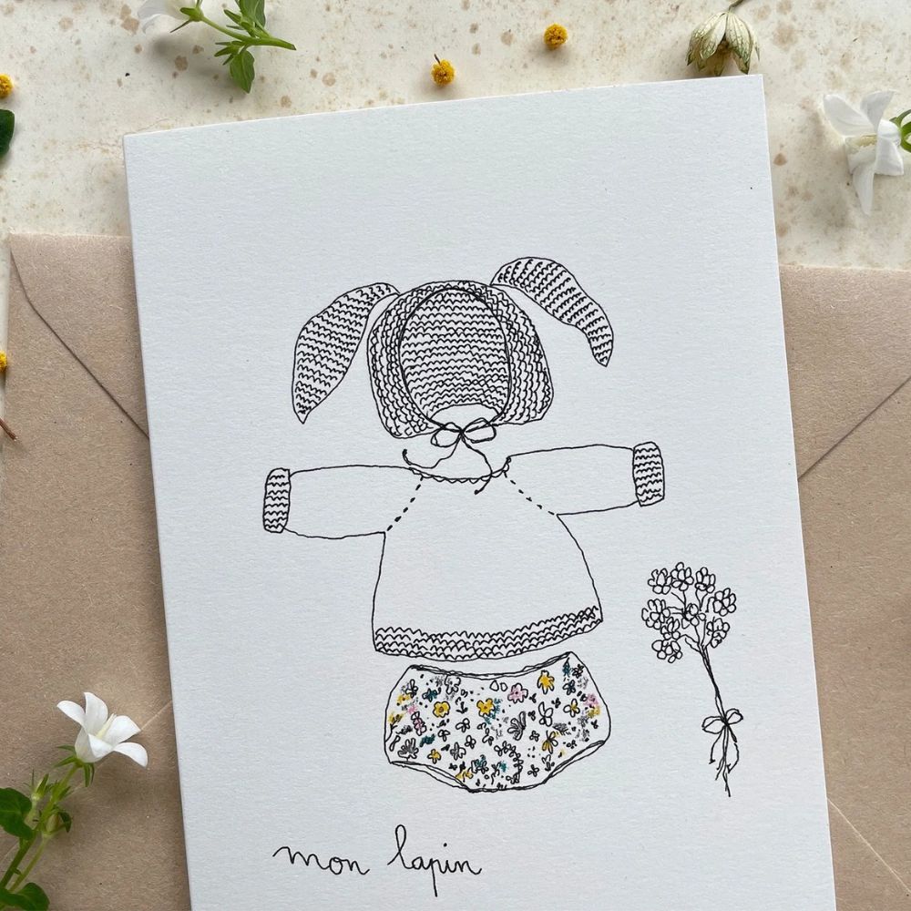 Papillonnage, Carte - Mon lapin