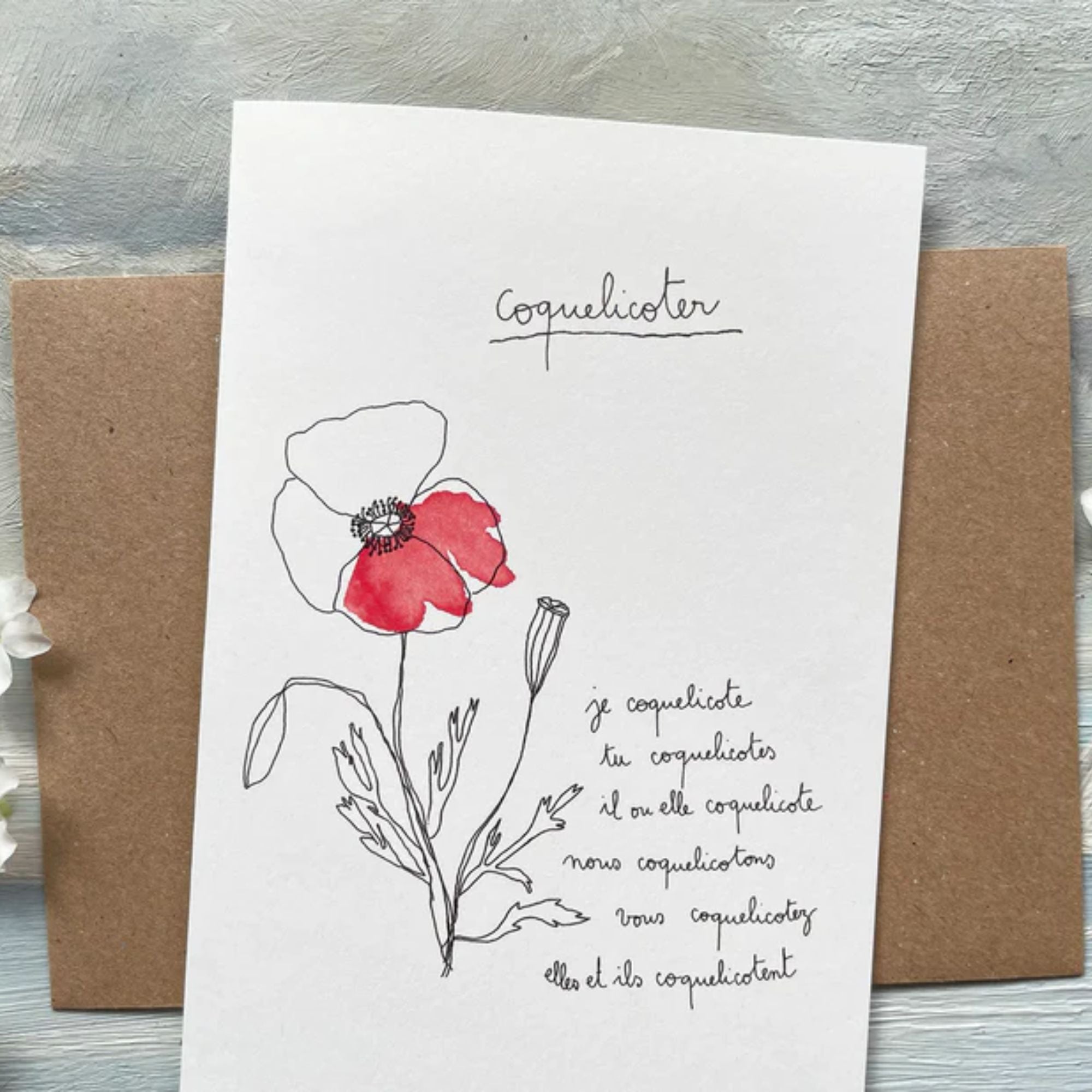 Papillonnage, Carte - Coquelicoter