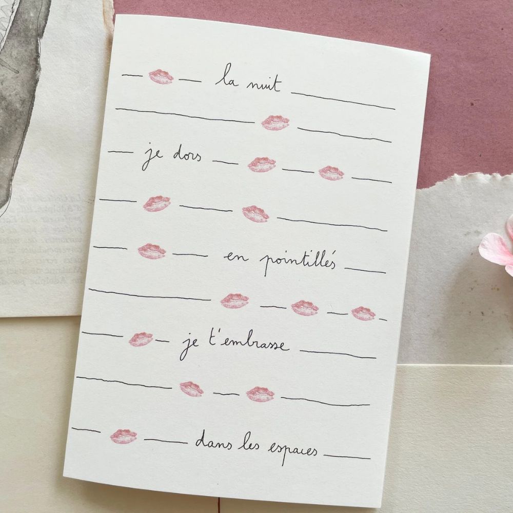 Papillonnage, Carte - En pointillés