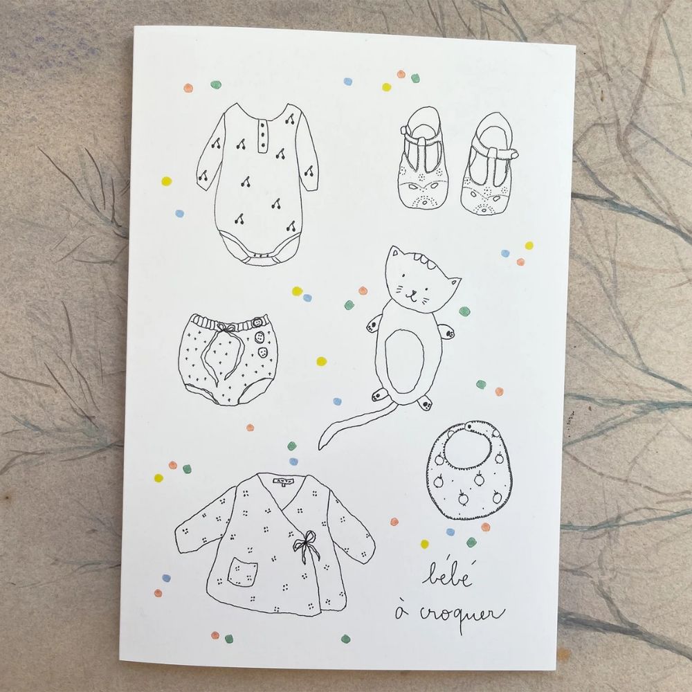 Papillonnage, Carte - Bébé à croquer