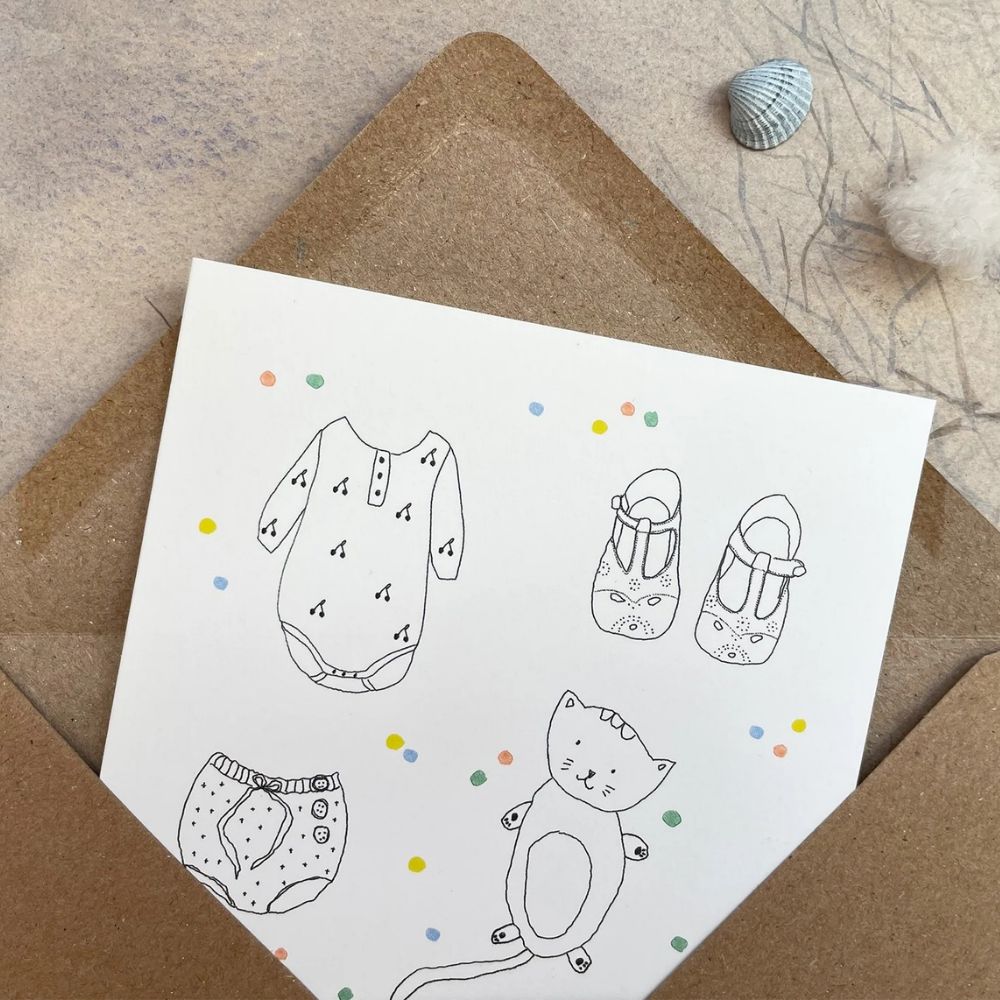 Papillonnage, Carte - Bébé à croquer