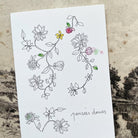 Carte Papillonnage - Pensées douces