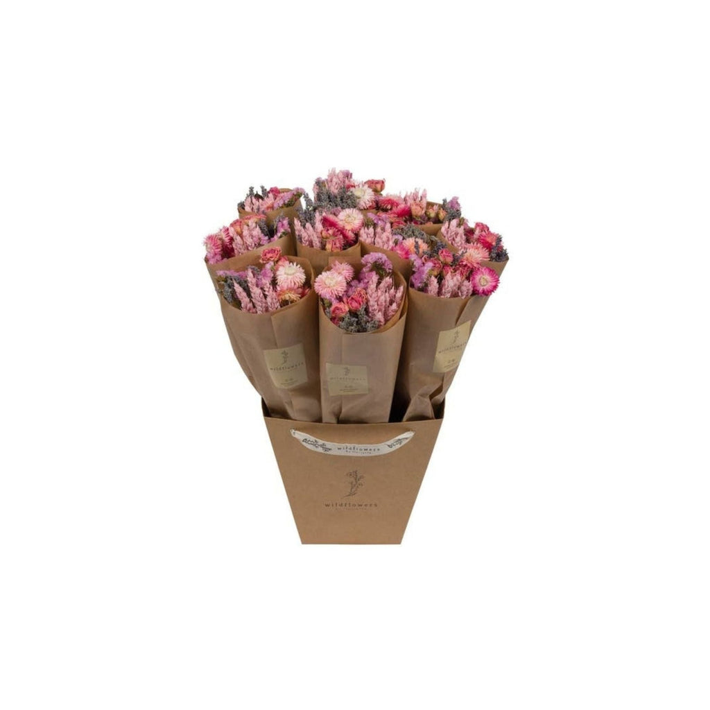Petit bouquet de fleurs séchées Wildflowers by Floriette - Rose