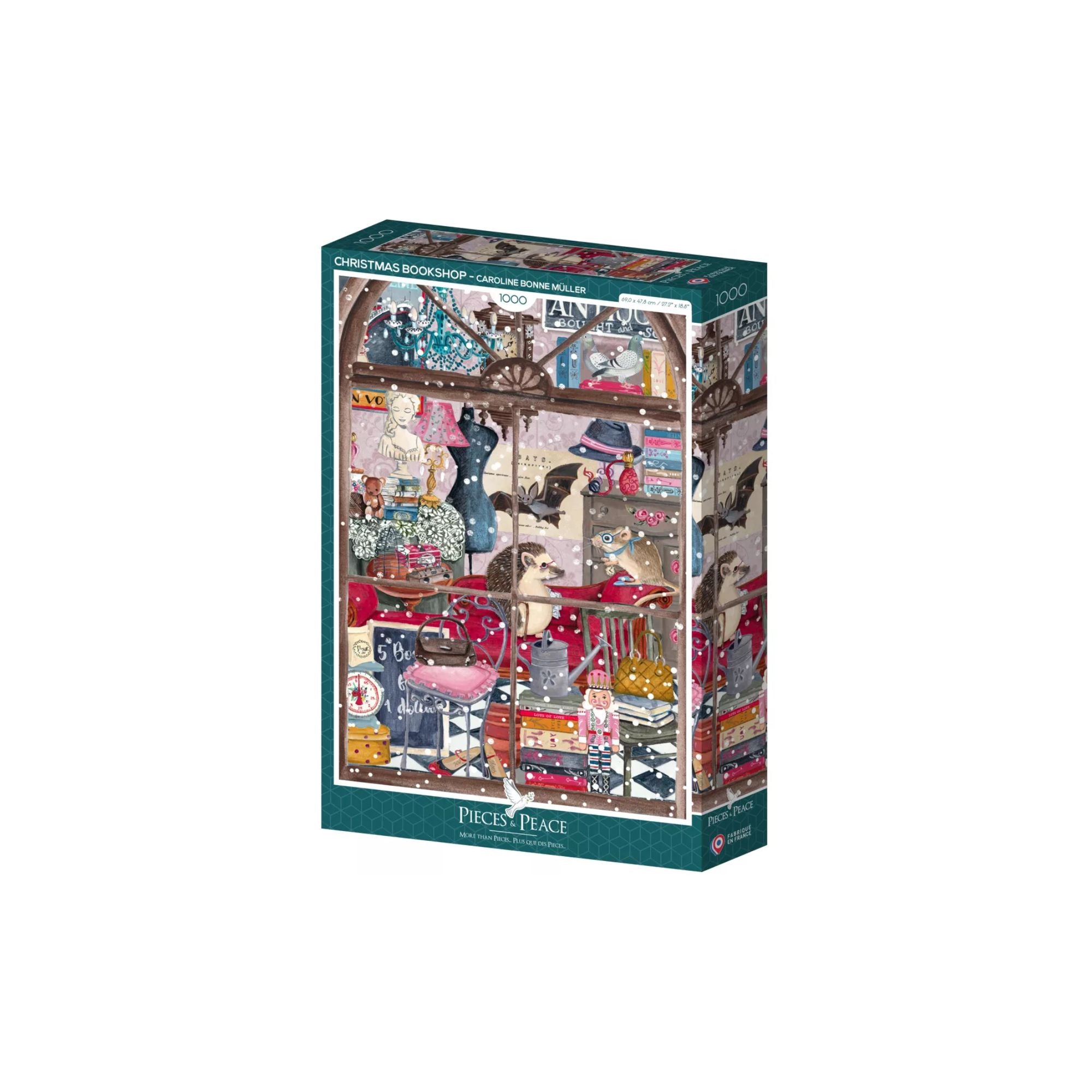 Puzzles Pieces and Peace 1000 pièces - Librairie de Noël