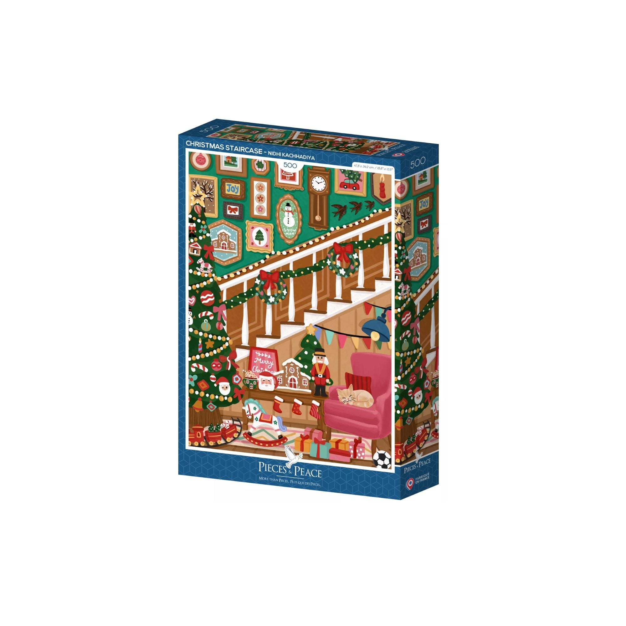 Puzzles Pieces and Peace 500 pièces - Escalier de Noël