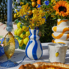 Qué Rico, Vase Carolina - Bold & Blue