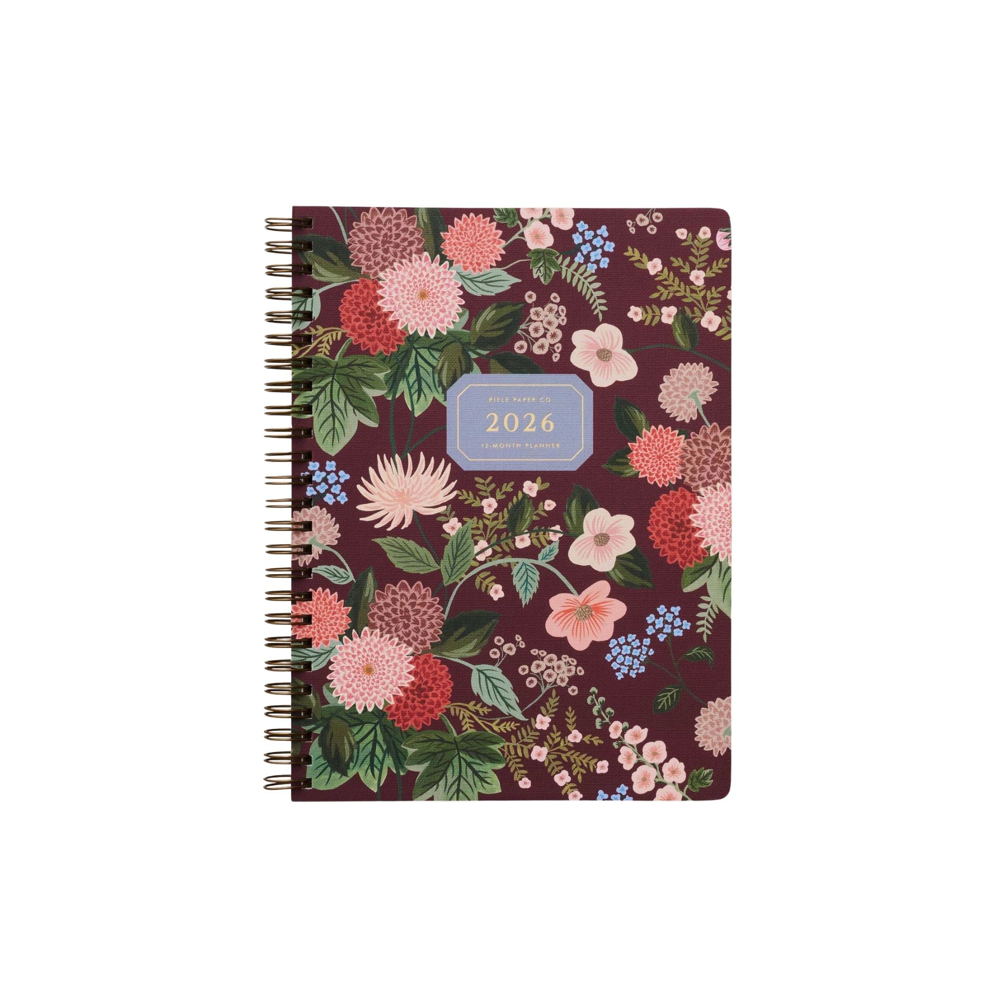 Rifle Paper Co, Agenda à spirale 2026 - Dahlia