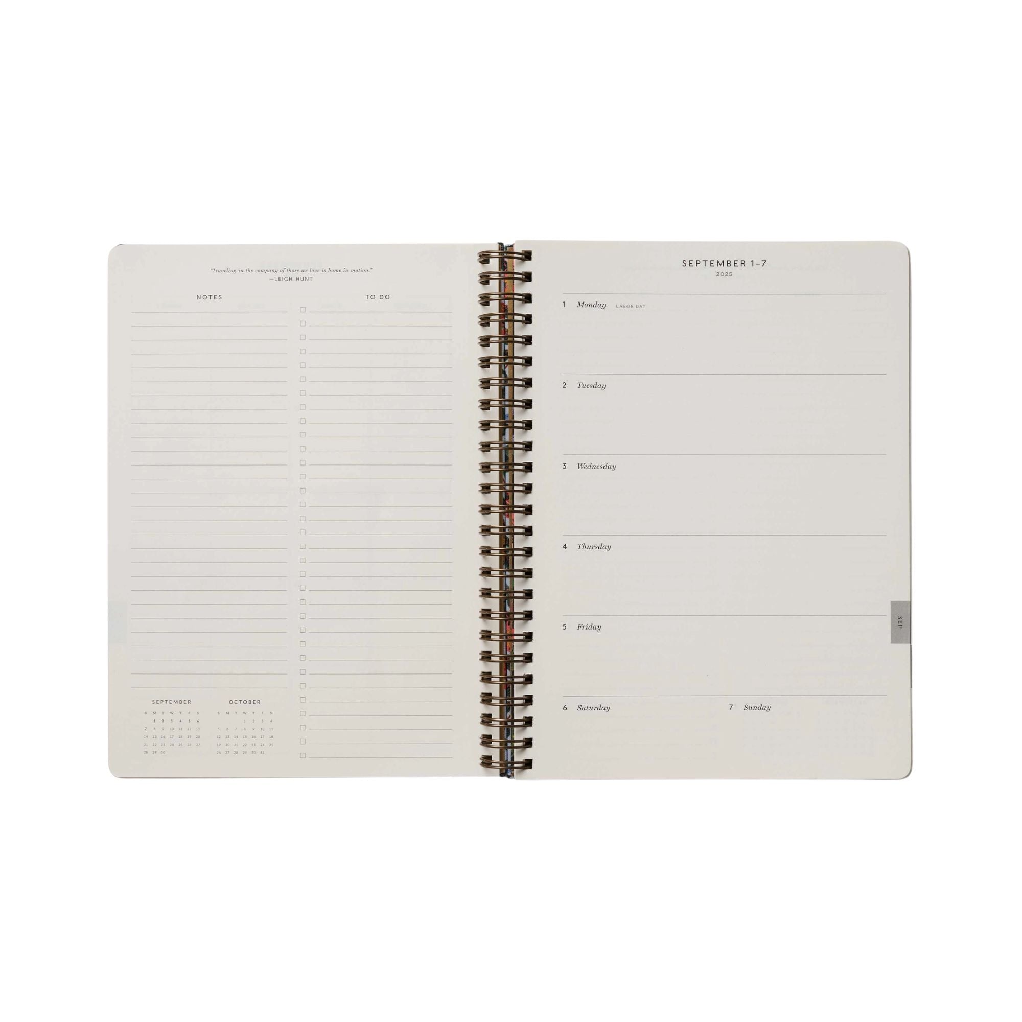 Rifle Paper Co, Agenda à spirale 2026 - Dahlia