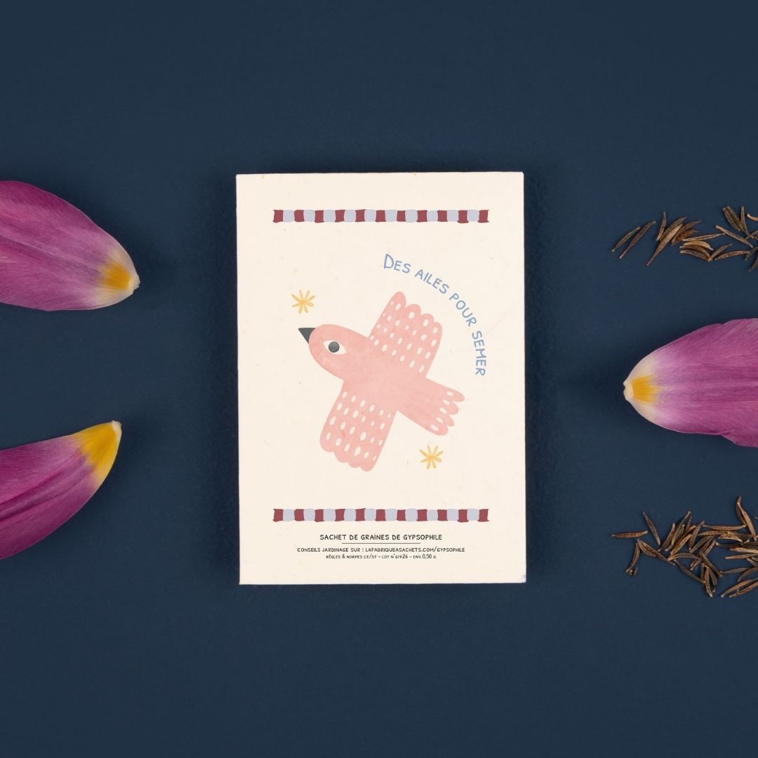 La Fabrique à Sachets, Sachet de graines de Gypsophile - Des ailes pour semer