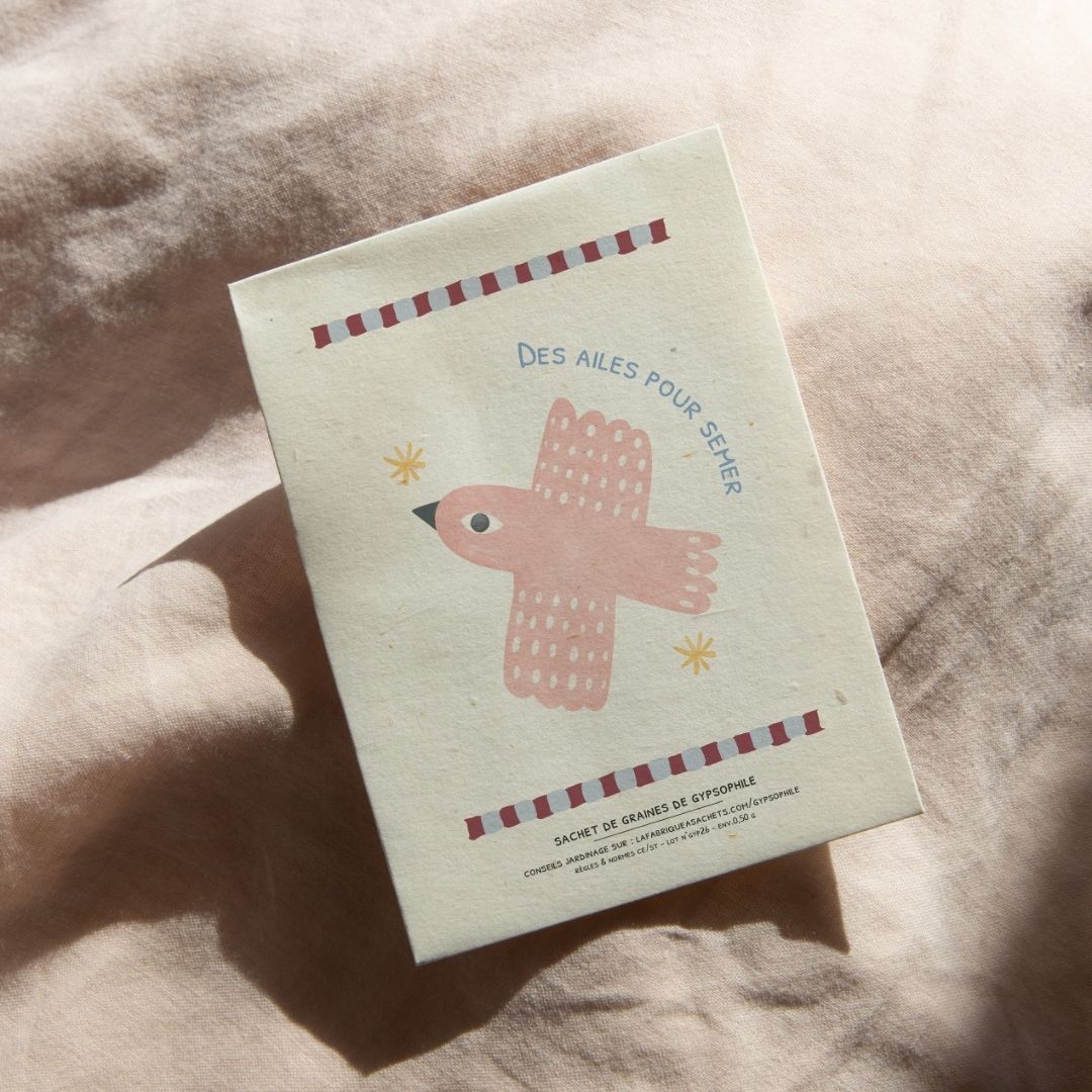 La Fabrique à Sachets, Sachet de graines de Gypsophile - Des ailes pour semer