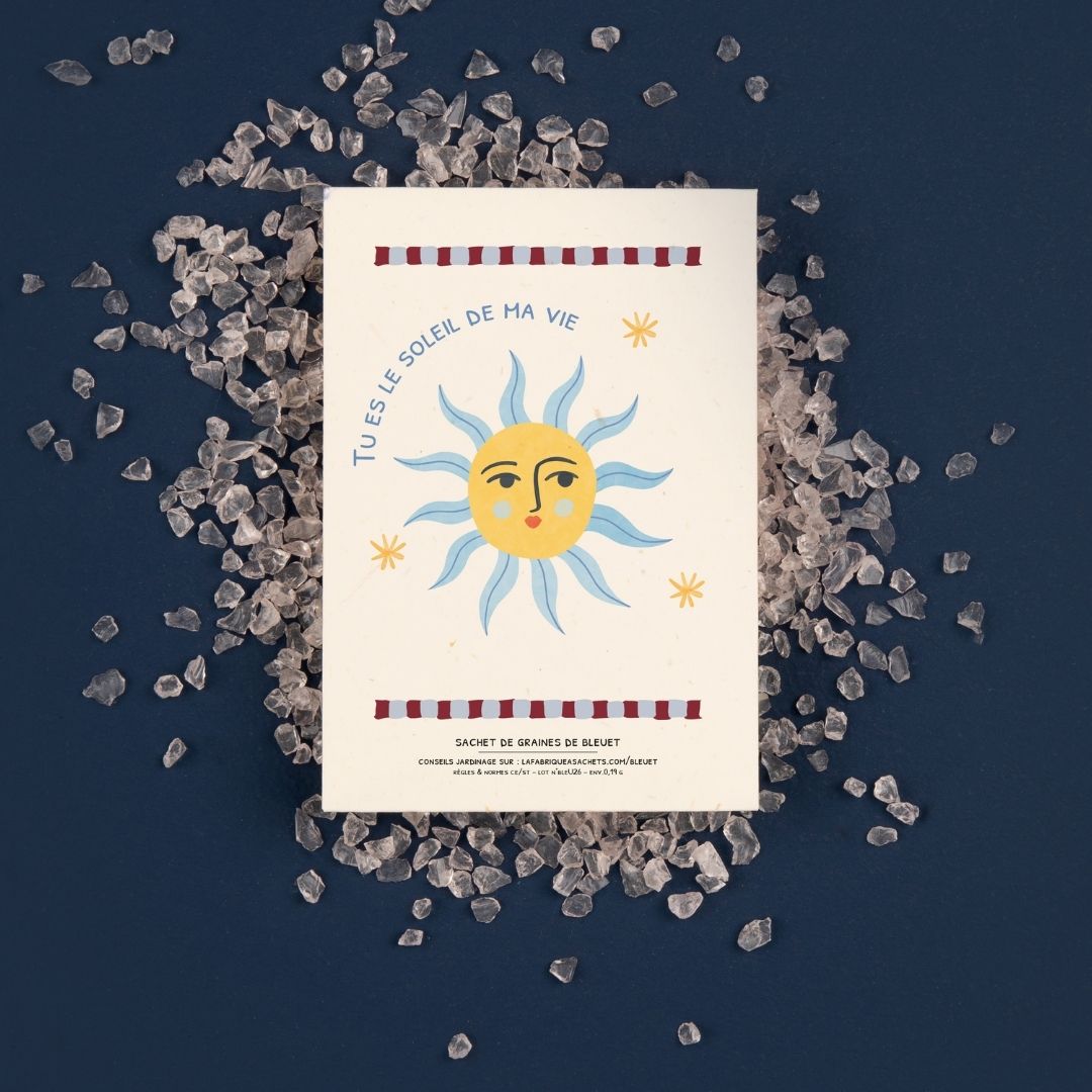 La Fabrique à Sachets, Sachet de graines de Bleuet - Tu es le soleil de ma vie