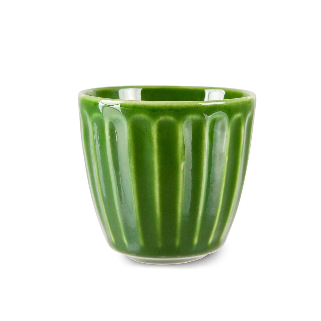 Mug striée en céramique HK Living - Green