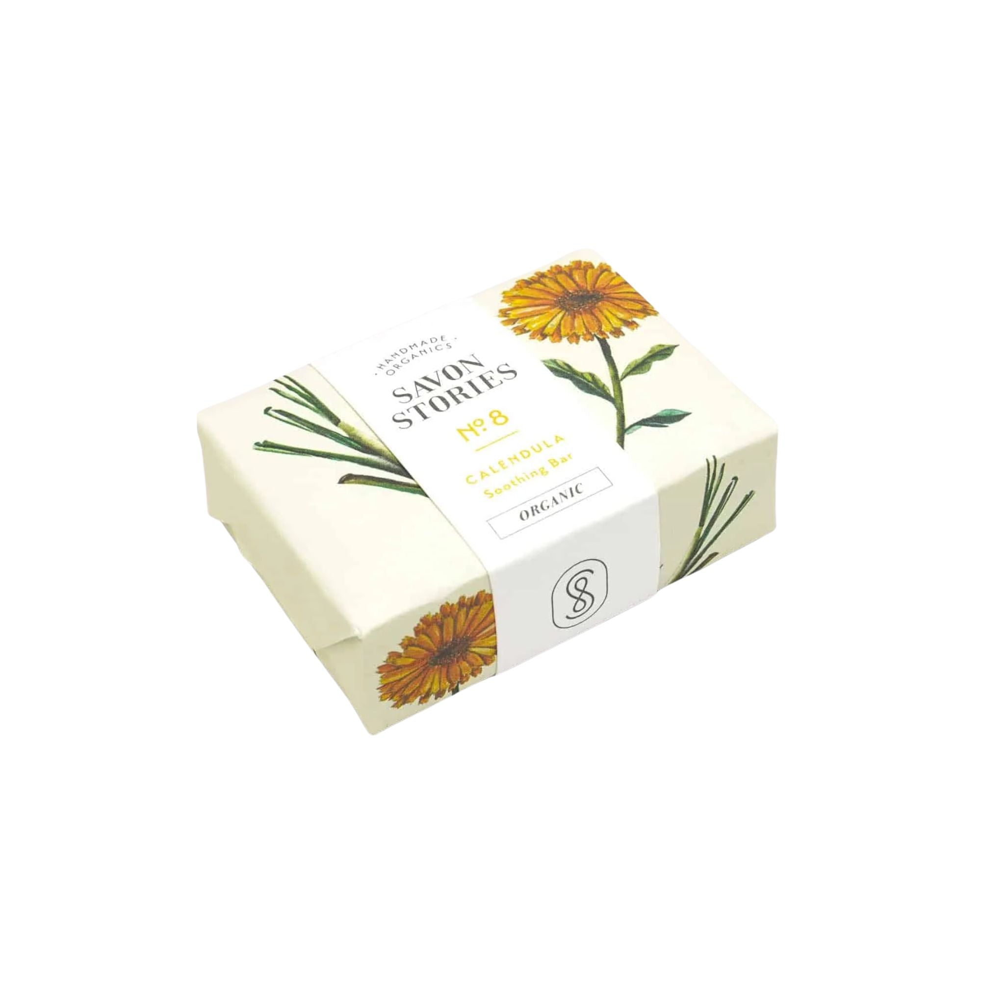 Savon Stories, Savon Bio & Naturel Citronnelle et Calendula - N°8 L’Apaisant