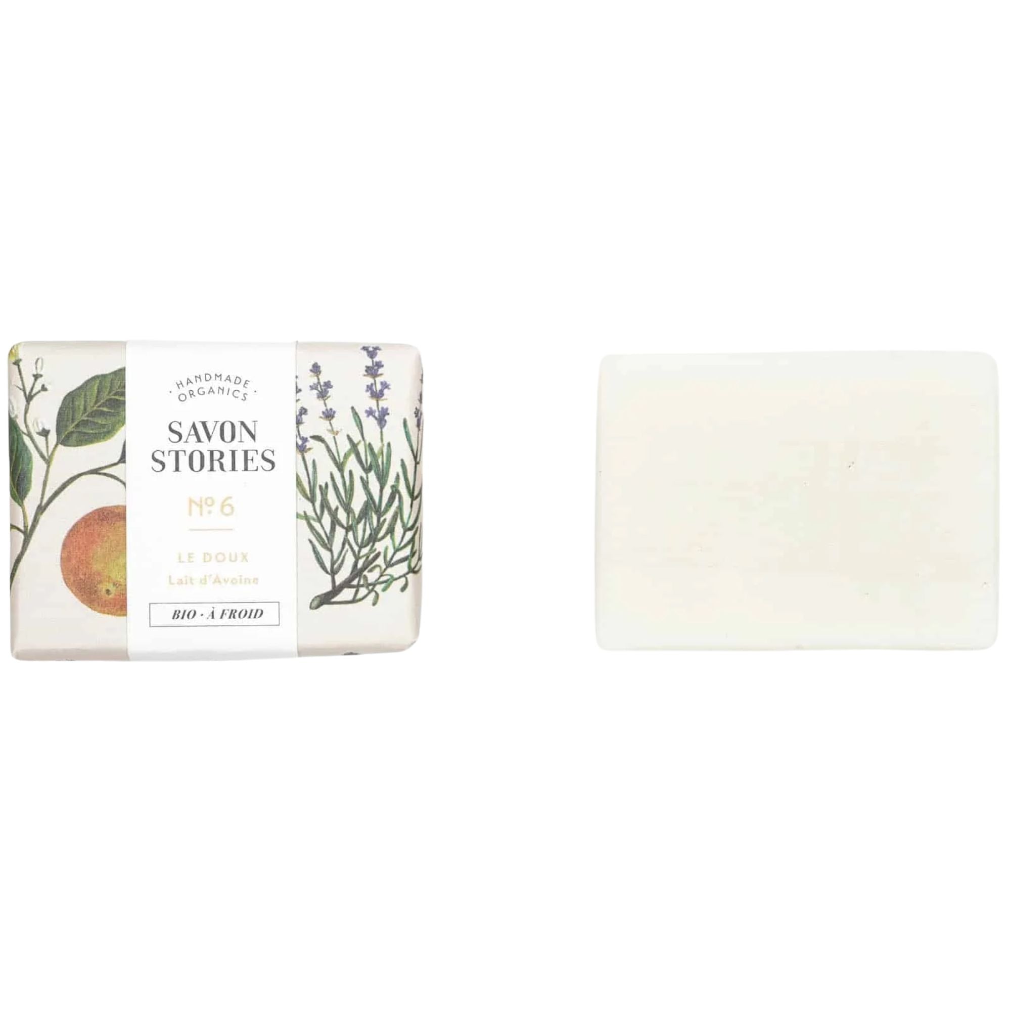Savon Stories, Savon Bio & Naturel au Lait d’Avoine N°6 Le Doux