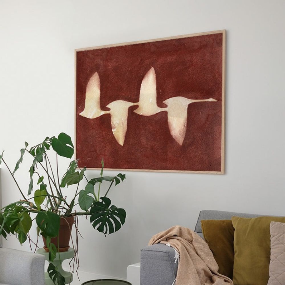 PSTR Studio, Affiche - Jörgen Hansson, Swans at Sunset
